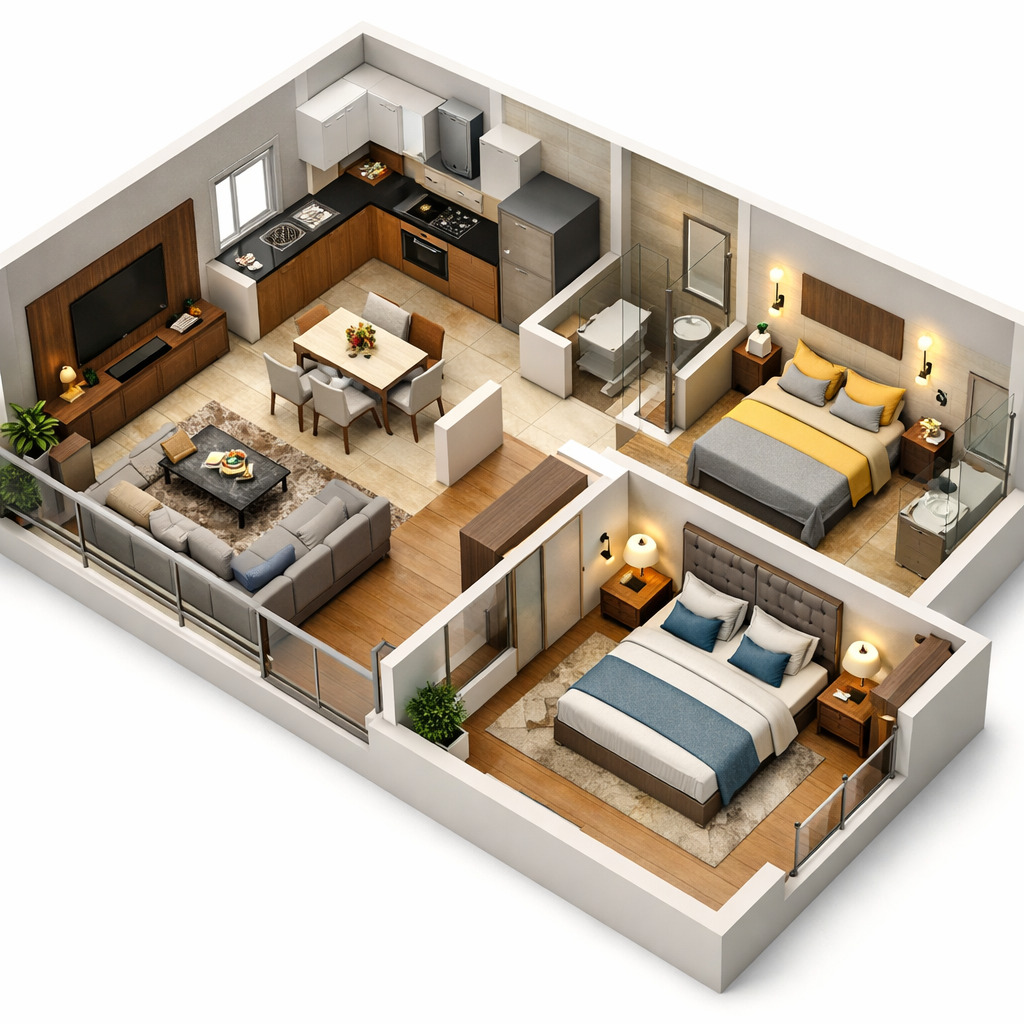 2 BHK Elite Plan